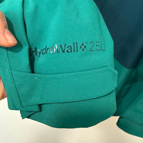 REI Co-op Women's Flash Stretch Rain Jacket Blue Teal 1X Plus Waterproof Shell - Picture 11 of 11